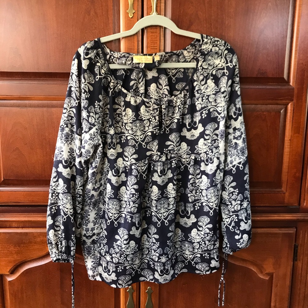 Vera Wang Printed Blouse